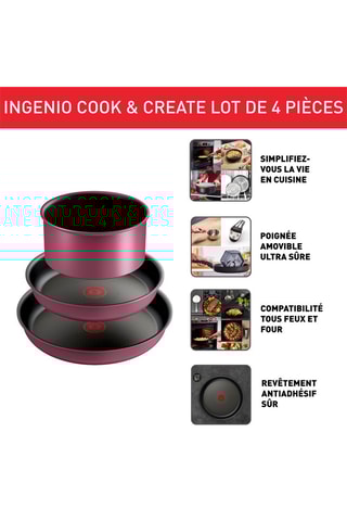 Steelpannenset Ingenio Cook & Create - 3-Delig
