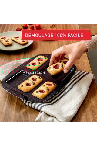 Moule à financiers Perfect Bake Mini - 6 financiers