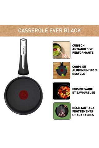 Casserole en céramique Ever Black - 16 cm