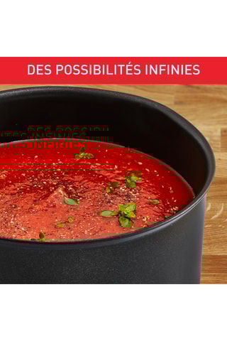 Batterie de cuisine Ingenio Darkstone - 4 pièces - Manche amovible
