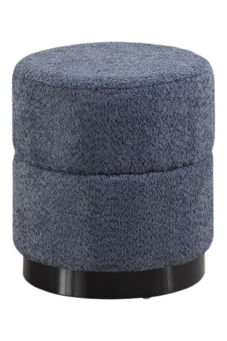 Puf - Azul - Tela efecto pelo de oveja