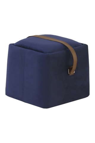 Puf - Azul marino - Terciopelo