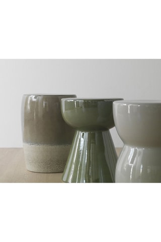 Table d'appoint en céramique - 33 x 44 x 33 cm