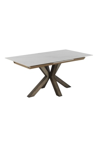 Mesa de comedor extensible de cerámica - 160/210 x 76 x 90 cm