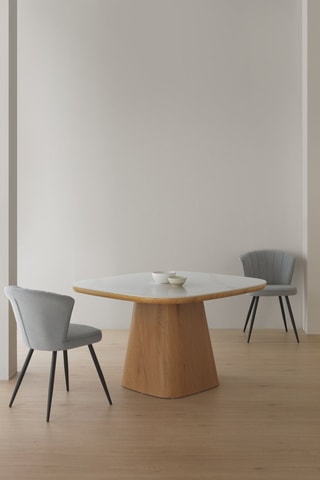 Mesa de comedor de cerámica - 120 x 120 x 75 cm