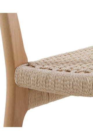 4 sillas de madera de caucho maciza - 46 x 77 x 50 cm