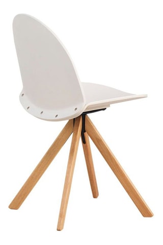 2 sillas giratorias de roble - 52 x 82 x 49 cm