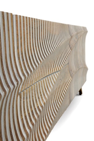 Mueble de TV de 2 puertas de mango - 180 x 38 x 50 cm