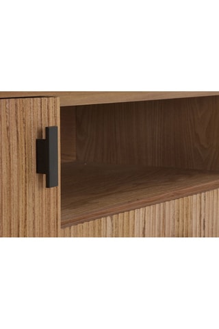 Mueble de TV de 2 puertas de fresno - 180 x 51 x 40 cm