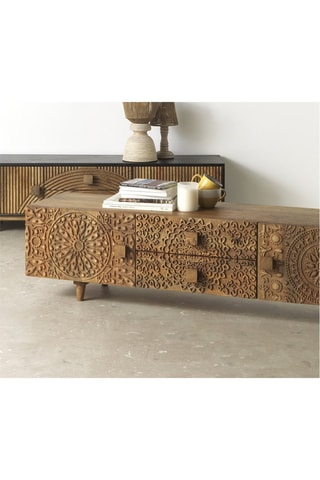 Mueble de TV de mango - 150 x 40 x 38 cm