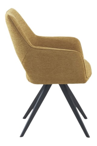 4 sillones giratorios - Mostaza