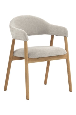 4 sillones - Gris claro - Tela de felpa