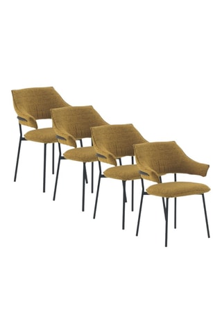 4 sillones - Mostaza