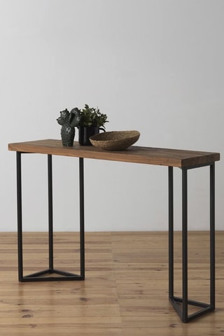 Consola de madera de olmo - 122 x 83 x 35 cm