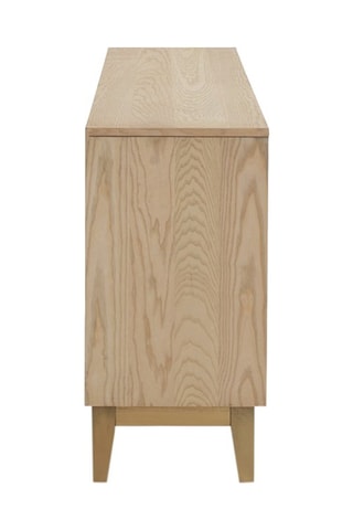 Aparador de 4 puertas de fresno y mango - 177 x 75 x 38 cm