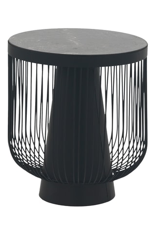 Table d’appoint en marbre - 40 x 45 x 40 cm