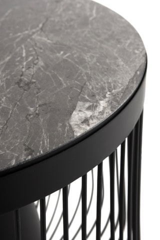 Table d’appoint en marbre - 40 x 45 x 40 cm