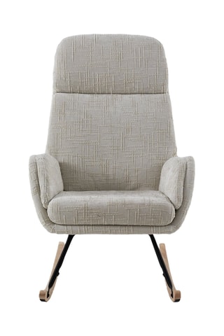 Sillón mecedor - Blanco - De poliéster