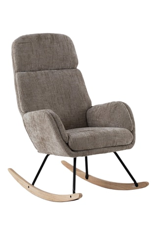 Sillón mecedor - Marrón claro - De poliéster