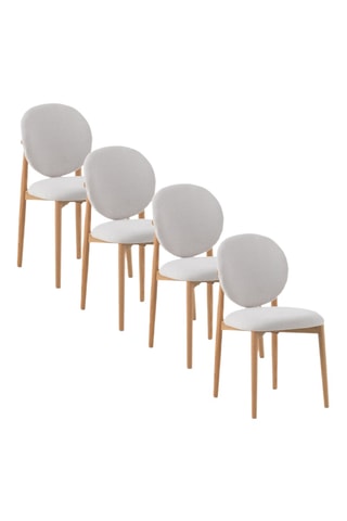 4 sillas de roble - 46 x 83 x 53 cm