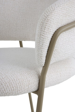 4 sillones - Crudo - Tela de felpa