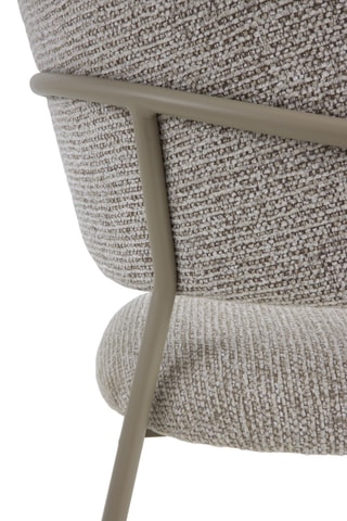 4 sillones - Marrón - Tela de felpa