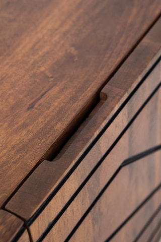 Mueble de TV de 2 puertas de mango - 160 x 50 x 38 cm