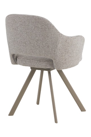 4 sillones - Marrón - Tela de felpa