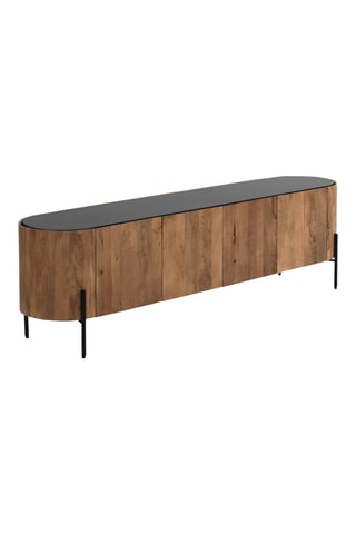 Mueble de TV de 4 puertas de mango - 180 x 52 x 40 cm