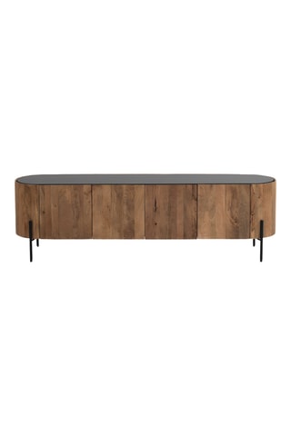 Mueble de TV de 4 puertas de mango - 180 x 52 x 40 cm