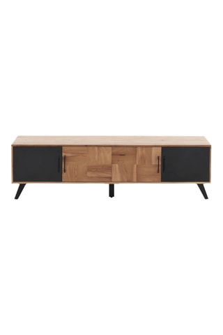 Mueble de TV de 4 puertas de madera de acacia maciza - 178 x 52 x 40 cm