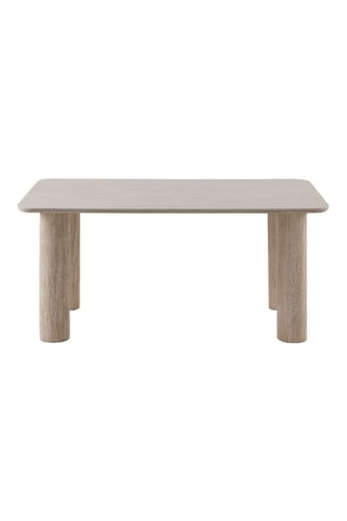Mesa de comedor de cerámica y madera - 160 x 75 x 90 cm