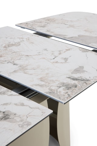 Mesa de comedor extensible de cerámica - 180/240 x 76 x 95 cm