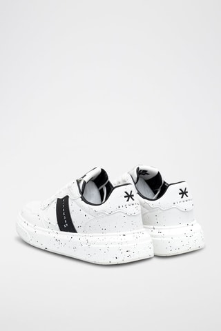 Zapatillas de piel - Blanco y negro