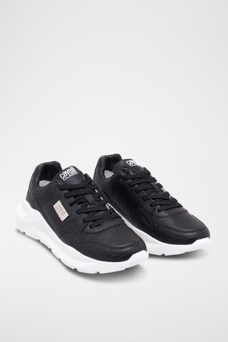 Zapatillas de piel - Negro