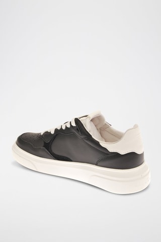 Zapatillas de piel - Negro