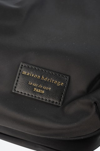 Sac bandoulière en cuir Saya - Noir