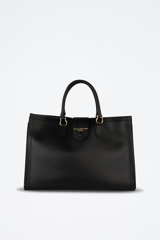 Cabas en cuir Mara - Noir