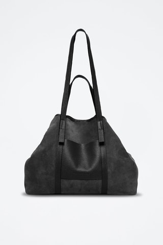 Cabas en nubuck Malta Suede - Noir