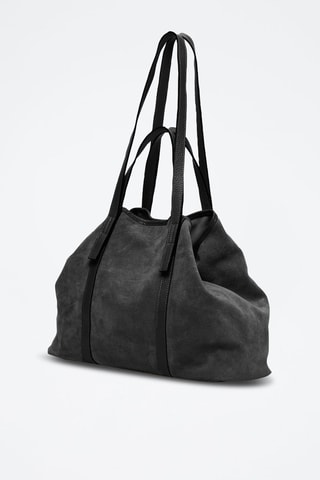 Cabas en nubuck Malta Suede - Noir