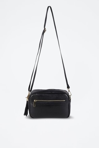 Sac bandoulière en cuir Gaby - Noir