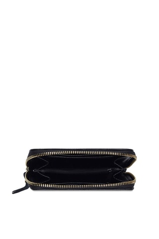 Porte-monnaie en cuir Moni - Noir