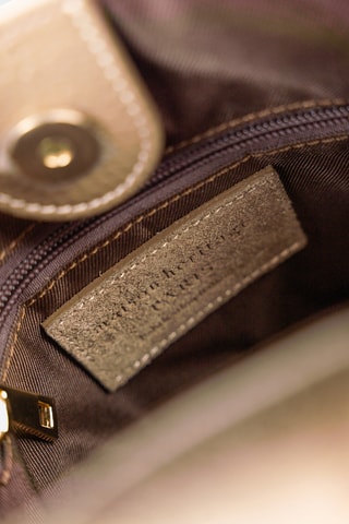 Sac seau en cuir - Taupe