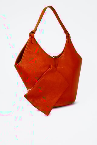 Sac porté épaule en cuir Cedro - Orange