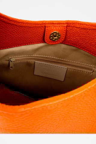 Sac porté épaule en cuir Cedro - Orange