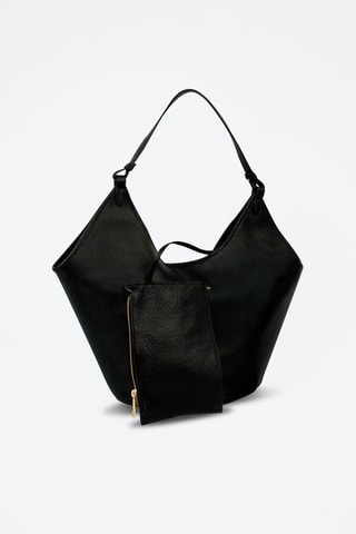 Sac porté épaule en cuir Cedro - Noir