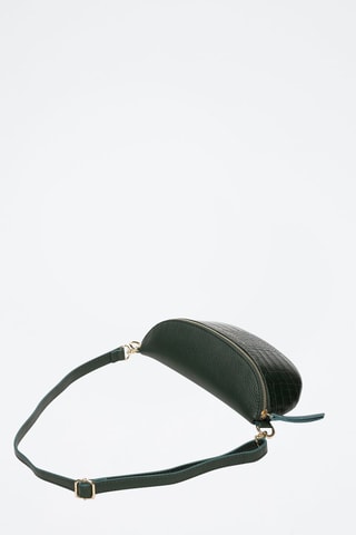 Sac banane en cuir Kimi Croco - Vert