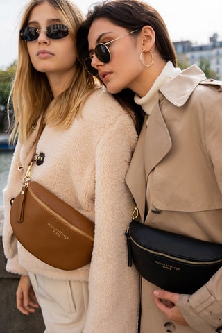 Sac bandoulière en cuir Kimi - Camel