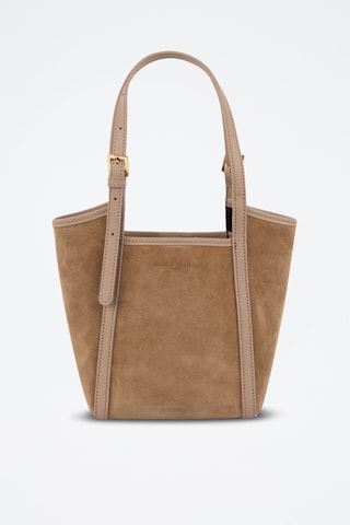 Sac porté épaule et pochette en cuir Olmo - Taupe