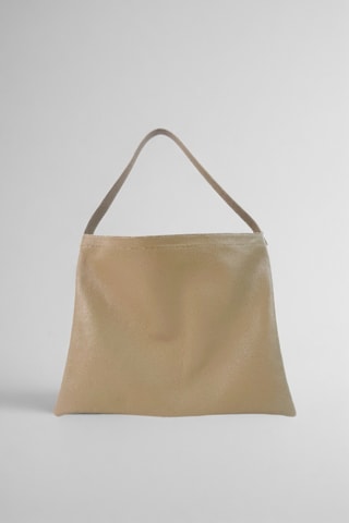 Sac porté épaule en cuir Ori - Taupe